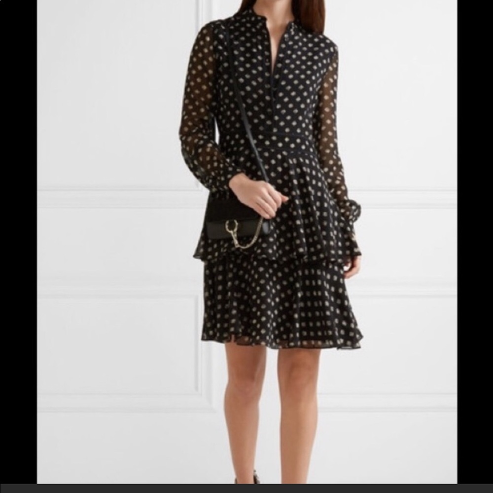 Tory Burch Seymore Fish-Print Long-Sleeve …